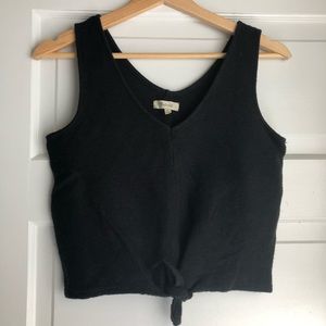 Madewell Texture and Thread Tie Front Tank